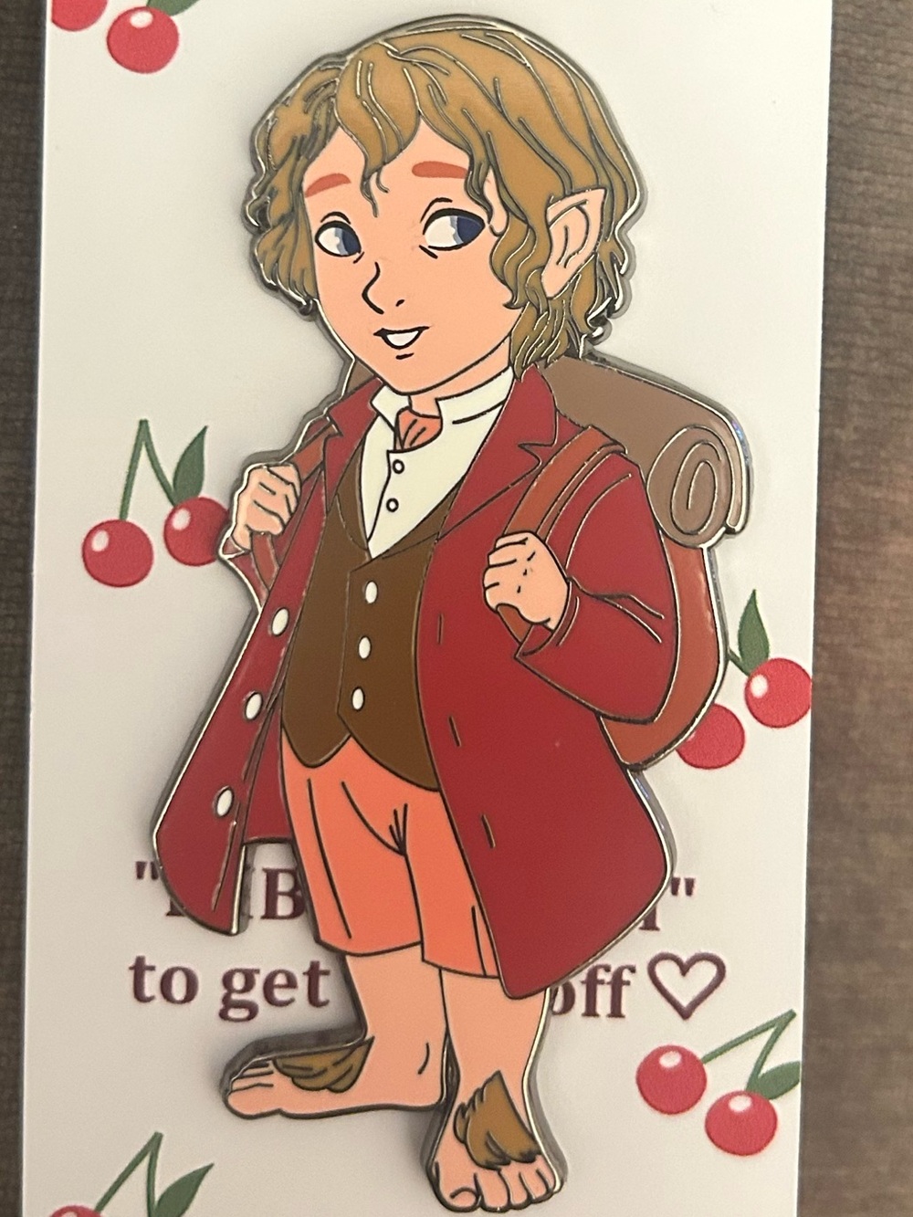 The hobbit bilbo baggins fantasy pin